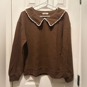 Madewell Peter Pan Collared Sweater Small